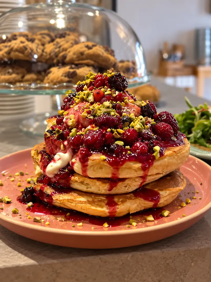 Hathi — 3 fluffy pancakes, au choix : marmelade, mascarpone vanille,