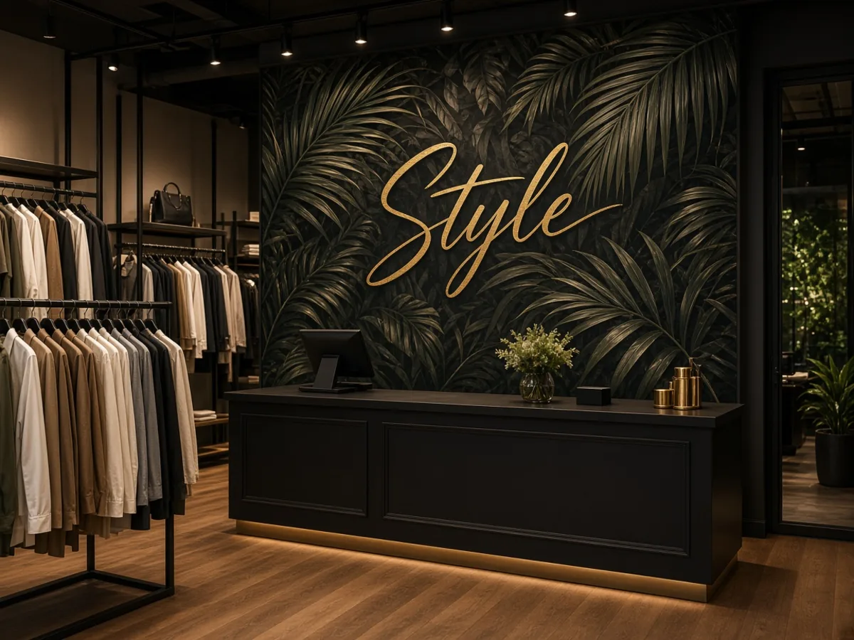 Boutique Style — impression murale UV Mur Design HDF